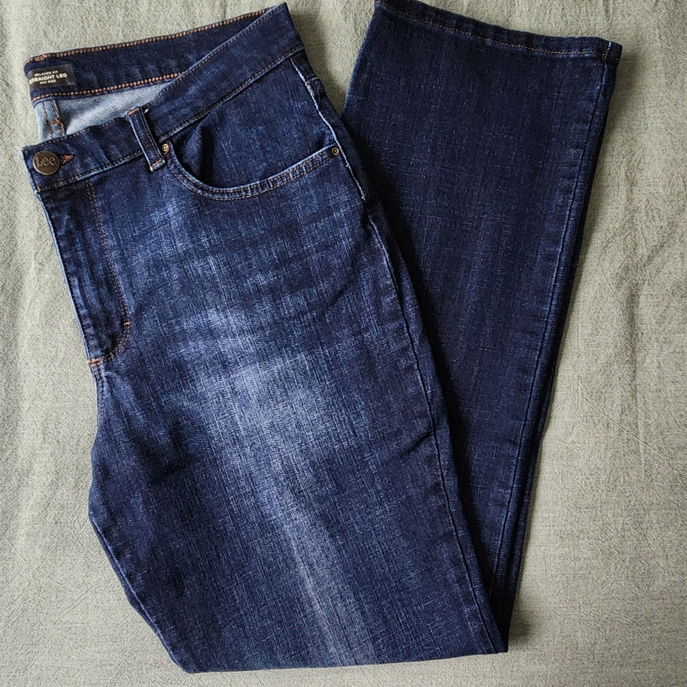 Lee Women's Straight Leg Jeans - Dark Blue